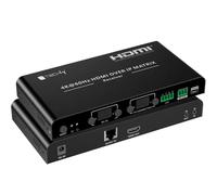 Techly Ricevitore per Matrix Extender HDMI Over IP 4K su Cavo Cat.6 fino a 120m