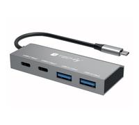 Techly 620478 Hub USB3.2 2 Porte USB-A e 2 Porte USB-C™ Silver