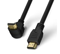 Techly Cavo HDMI™ High Speed con Ethernet A/A M/M Angolato 90° 2m