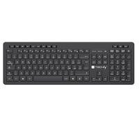 Techly Tastiera wireless 621185 – Layout italiano – Nero
