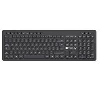 Techly Tastiera wireless 621185 – Layout italiano – Nero
