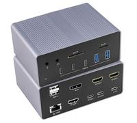 Techly Docking Station 19 in 1 USB-C™ 8K HDMI 4 Uscite Video