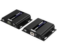 Techly Extender HDMI over IP con PoE IR 4K UHD su Cavo Cat.6 fino a 120m