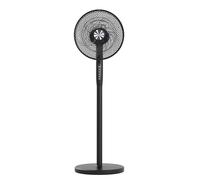 Techly 621680 Ventilatore 12" 2 in 1 con Piantana a 3 Altezze 12 velocità con Telecomando Oscillazione a 720° e Timer Nero