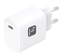 Techly 621918 Caricatore Alimentatore GaN USB-C™ da Muro 20W Bianco