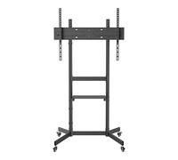 Techly 623264 Supporto a Pavimento con Mensola per TV LCD/LED/Plasma 55-100" Nero