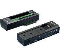 Techly Adattatore/Duplicatore per HDD/SSD SATA da 2,5”/3,5” e SSD NVME M.2