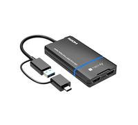Techly Adattatore 623639 USB-C e USB-A – Doppio monitor HDMI – Nero