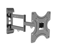 Techly 624414 Supporto a Muro Universale 3 Snodi per TV LED-LCD 14-43" Nero Nero