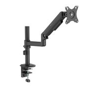 Techly 624445 Supporto da Scrivania per Monitor 17-32" con Molla a Gas Estensione 501 mm Nero