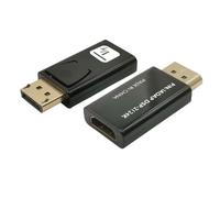 Techly Adattatore Convertitore da DisplayPort DP 1.2 a HDMI 4K 60Hz Nero