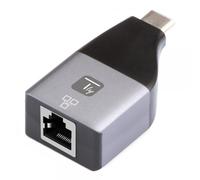 Techly Adattatore Convertitore 363487 da USB-C a RJ45 Ethernet Gigabit 1000Mbps Nero/Argento