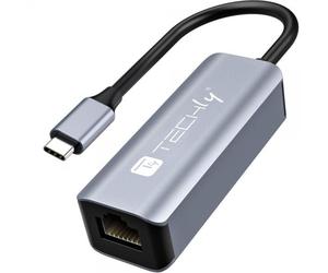 Techly Adattatore Convertitore USB-C™ 3.2 a RJ45 Gigabit