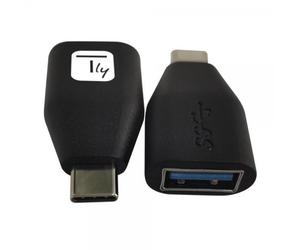 Techly Adattatore Convertitore USB-C™ Maschio a USB-A Femmina OTG Nero