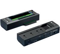 Techly Adattatore/Duplicatore 623615 per HDD/SSD SATA 2,5”/3,5” e NVMe M.2 Nero