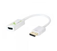 Techly Adattatore DisplayPort IADAP-DP-HDMIFP4 – DP maschio a HDMI femmina, passivo, 4K 30Hz, Bianco