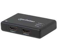Techly Adattatore Splitter HDMI 4K UHD 3D con LED 2 vie/0,9 m IDATA HDMI-4K2PMH