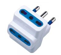 Techly Adattatore triplo spina 16A Bianco