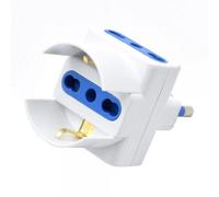 Techly Adattatore Triplo Spina 2P+T 16A