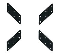 Techly Adattatore Universale per Supporto VESA da 200x200 a 400x400 Nero G11A)