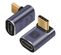 Techly Adattatore USB-C™ Maschio/Femmina Angolato 90° 40Gbps 4K e 8K