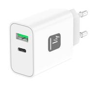 Techly Caricabatterie USB Type-C, USB Type-A GaN IPW USB 30WACG White 621901