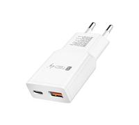 Techly 624018 Caricatore Alimentatore USB-C™ 30W e USB-A QC da Muro Bianco