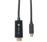 Techly Cavo Adattatore USB-C™ Maschio a HDMI 2.0 4K Maschio 2m Nero