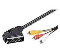 Techly Cavo adattatore Video Scart Rca In&Out 2m ICOC SCART 3RGB