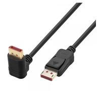 Techly Cavo Audio/Video DisplayPort 1.4 8K M/M Angolato 90° 2m Nero