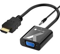 Techly Cavo adattatore da HDMI™ a VGA 1920x1200 60 Hz con audio 3,5 mm Nero