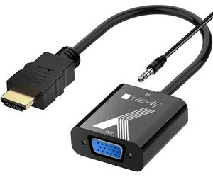 Techly Cavo Convertitore Adattatore da HDMI™ a VGA 1920x1200 a 60Hz con Audio 3.