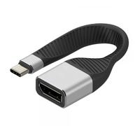 Techly Cavo Corto Piatto USB-C™ Maschio a Displayport Femmina FPC 13,1 cm