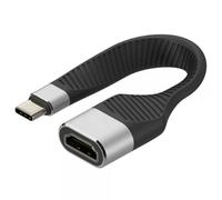 Techly Cavo Corto Piatto USB-C™ Maschio a HDMI Femmina FPC 13,6 cm