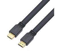 Techly 106299 Cavo HDMI 2.0 High Speed con Ethernet A/A M/M Piatto 3 Metri Nero