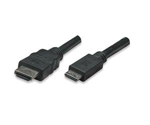 Techly Cavo High Speed Mini HDMI a HDMI Maschio/Maschio Nero, 3,0 m
