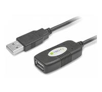 Techly Cavo Prolunga Attivo Extender USB Hi Speed Estensore di Segnale 10m Nero