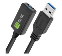Techly Cavo prolunga attivo USB3.2 SuperSpeed+ Estensore di segnale 5 m Nero