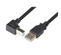 Techly Cavo USB 2.0 A maschio/B maschio angolato 0.5 m (ICOC U-AB-005-ANG)