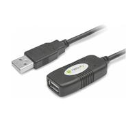 Techly Cavo USB 2.0 Extension Active Black 10m IUSB REP10TY