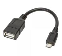 Techly Cavo USB 2.0 OTG A Femmina / Micro B Maschio 0.2 m