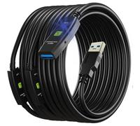 Techly Cavo USB 3.0 Attivo Prolunga USB-A con 3 Amplificatori di Segnale 20m