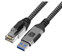 Techly Cavo USB 3.2 Tipo A Maschio a Ethernet RJ45 Maschio 2m