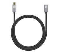 Techly 364361 Cavo prolunga USB 3.2 Gen 2 USB-C™ M/F 1m Nero Nero