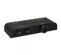 Techly 103304 Commutatore Audio per Casse acustiche 2 Vie con Terminali a Banana