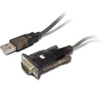 Techly Convertitore Adattatore da USB 2.0 a Seriale Nero