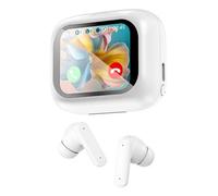 Techly Cuffie Auricolari BT con Custodia Smart Touch Screen LCD Cancellazione At