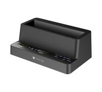 Techly Docking Station Con 3 Alloggiamenti/Duplicatore Per Dischi SATA 2,5''/3.5