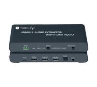 Techly Estrattore Audio HDMI 2.1 LPCM7.1 ARC 8K Audio 3.5'' e Toslink SPDIF
