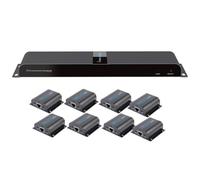 Techly Extender Splitter HDMI 1x8 con IR su Cavo Cat. 6 fino a 40m IDATA EX-HL81TY [IDATA EX-HL81TY]